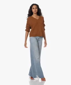 American Vintage East Alpacamix V-Hals Trui - Cinnamon Melange -Kleding Series Winkel 230802 ce5fa0e8 ad76 4949 b36c 7b19dec0df6b scaled