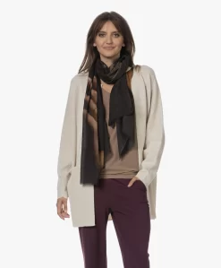 Lasalle Wol-Zijde Nicole Print Sjaal - Limited Edition