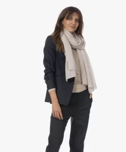 Repeat Oversized Bio Cashmere Sjaal - Zand