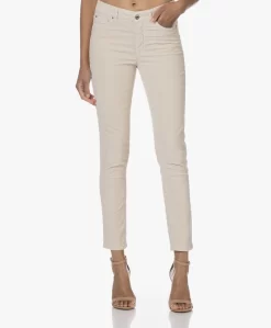 No Man'S Land Stretch Velours Broek - Champagne