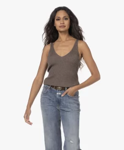 By Malene Birger Ronya Wollen Gebreide V-Hals Top - Shale -Kleding Series Winkel 230808 24bf5da6 92dc 4bf9 a55b 3d80b8af991a scaled