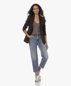 By Malene Birger Ronya Wollen Gebreide V-Hals Top - Shale -Kleding Series Winkel 230808 4b32bc0d 060e 4cc2 889c 410f5c90abf6 scaled