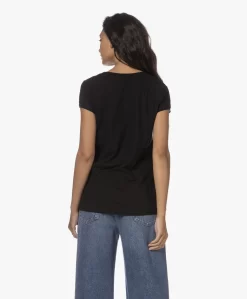 Drykorn Avivi Slub Jersey T-Shirt - Zwart -Kleding Series Winkel 230808 50b0e991 cdd8 4f87 a10d 422b1284ebea scaled