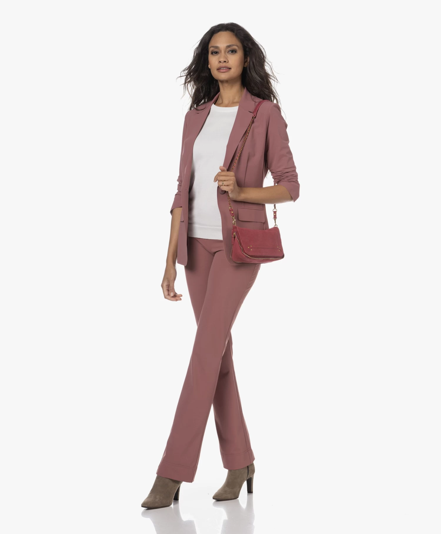 Jérôme Dreyfuss Jerome Dreyfuss Bobi S Schouder/Cross-Body Tas In Taurillon/Geitenleer - Imprime Croco Framboise 2 Jérôme Dreyfuss Jerome Dreyfuss Bobi S Schouder/Cross-Body Tas In Taurillon/Geitenleer - Imprime Croco Framboise - Afbeelding 2