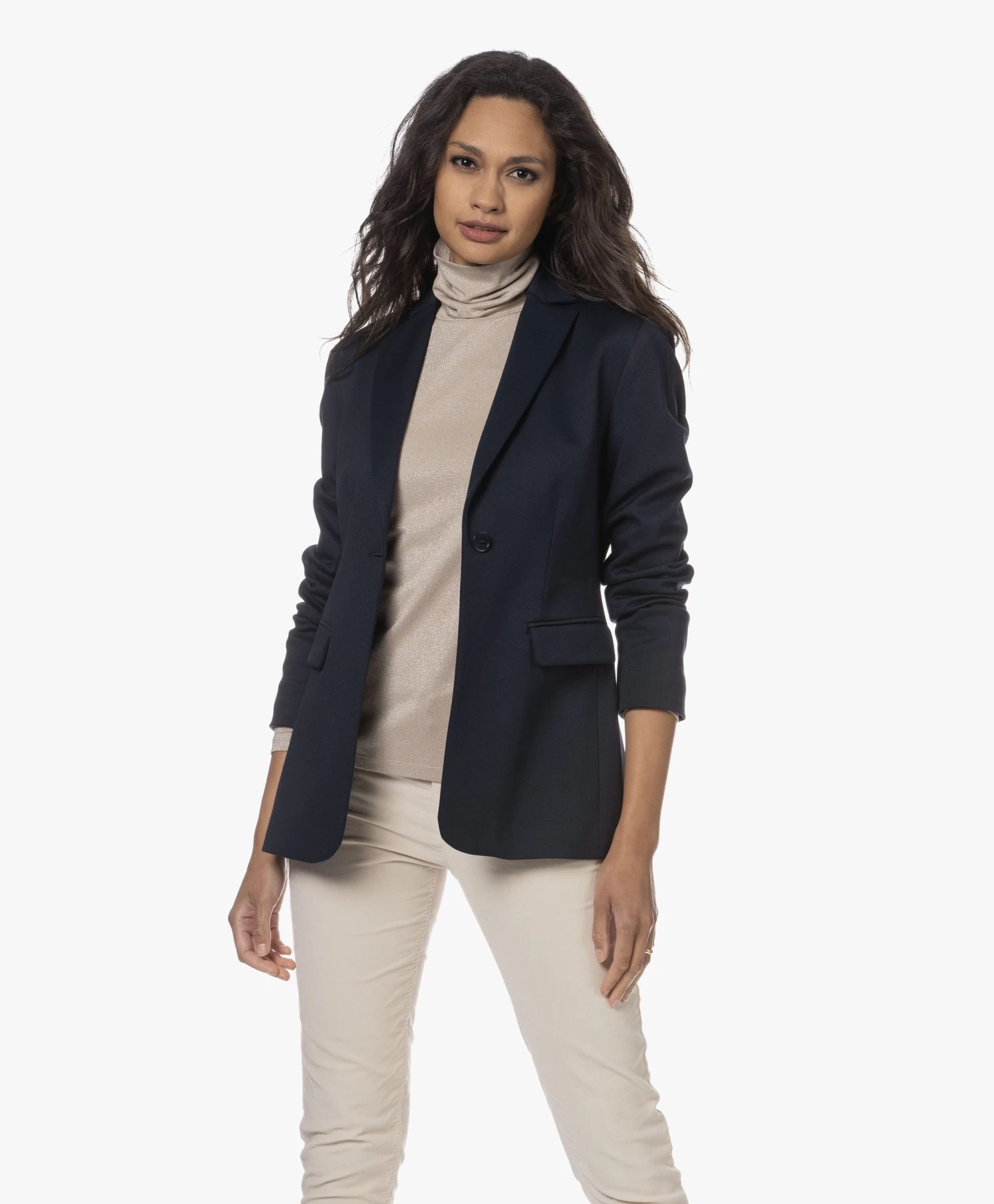 No Man'S Land Getailleerde Twill Blazer - Dark Sapphire 3 No Man'S Land Getailleerde Twill Blazer - Dark Sapphire - Afbeelding 3