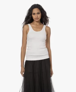 By Malene Birger Anisa Rib Tanktop - Soft White -Kleding Series Winkel 230808 b1e066e5 7b6d 4d9c a5c5 b38822d5283b scaled