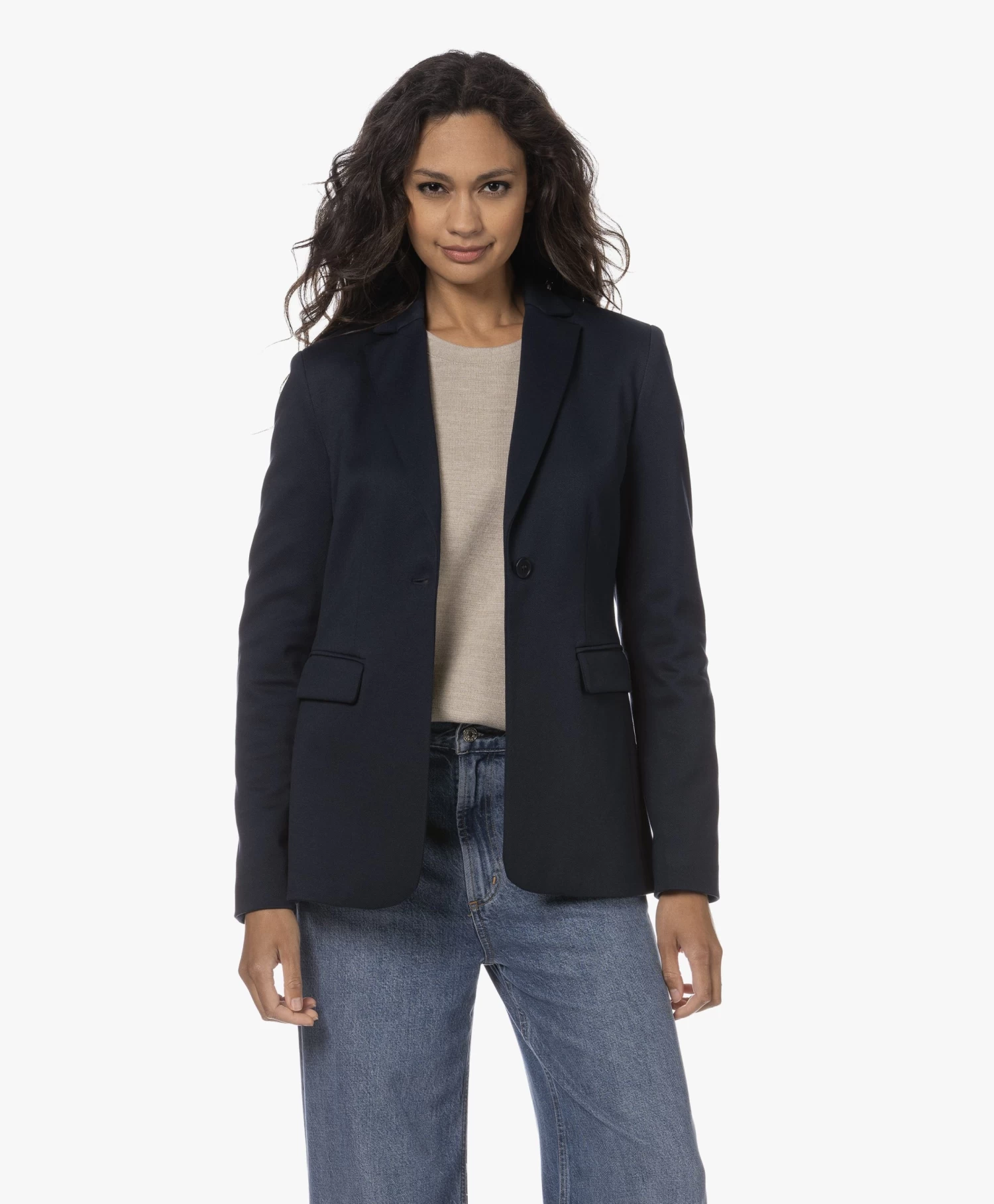 No Man'S Land Getailleerde Twill Blazer - Dark Sapphire 8 No Man'S Land Getailleerde Twill Blazer - Dark Sapphire - Afbeelding 8