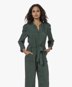 By-Bar Vida Seersucker Satijnen Jumpsuit - Pine Forest -Kleding Series Winkel 230808 c1c09047 0312 4b52 b8e1 fbae102ef46e