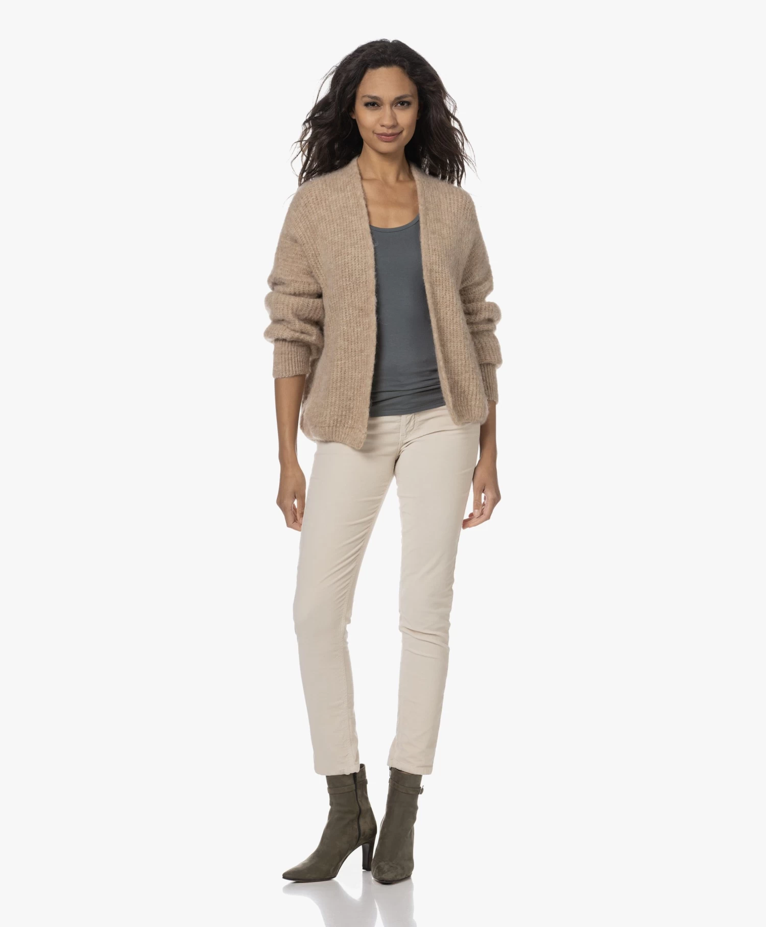 Panara Suède Leren Enkellaarzen - Groen 10 Panara Suède Leren Enkellaarzen - Groen - Afbeelding 10