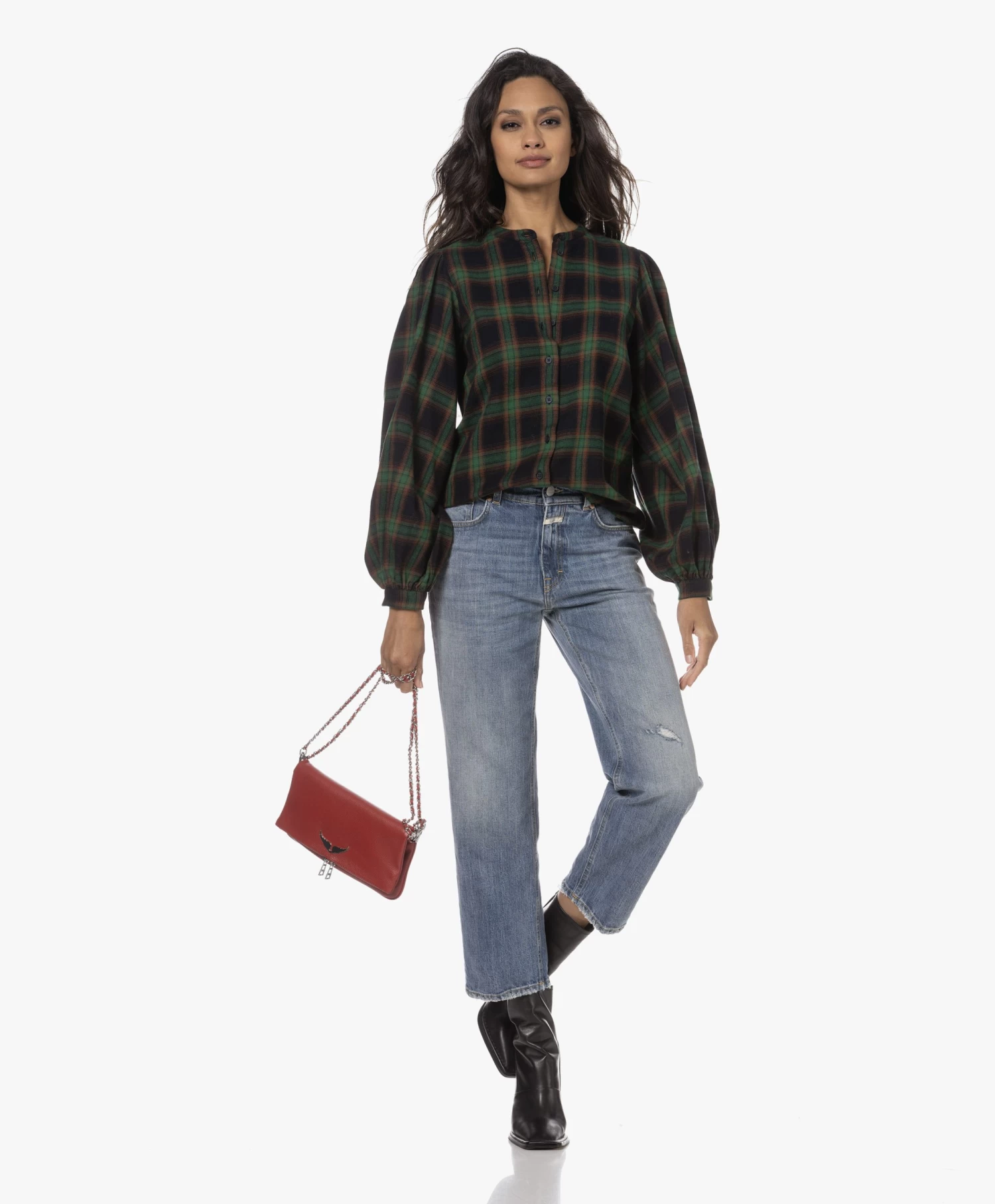 Zadig & Voltaire Rock Leren Schoudertas/Clutch - Power 2 Zadig & Voltaire Rock Leren Schoudertas/Clutch - Power - Afbeelding 2