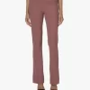 Japantky Zaya Flared Travel Jersey Broek - Mauve