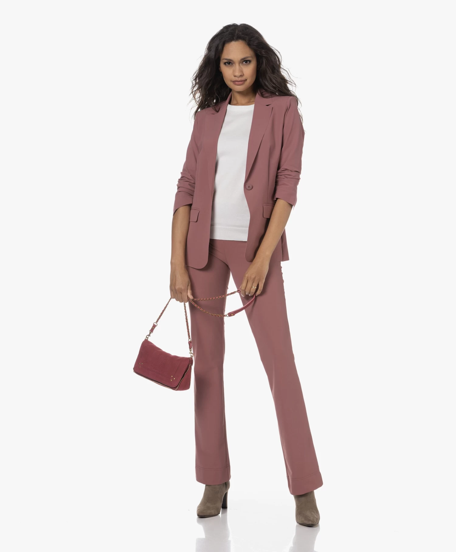 Jérôme Dreyfuss Jerome Dreyfuss Bobi S Schouder/Cross-Body Tas In Taurillon/Geitenleer - Imprime Croco Framboise 6 Jérôme Dreyfuss Jerome Dreyfuss Bobi S Schouder/Cross-Body Tas In Taurillon/Geitenleer - Imprime Croco Framboise - Afbeelding 6