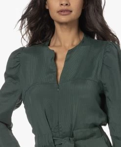 By-Bar Vida Seersucker Satijnen Jumpsuit - Pine Forest -Kleding Series Winkel 230808 e2a87765 f63c 42fa 8486 25bc403fe271