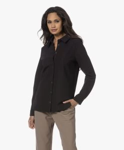 Japantky Ginto Travel Jersey Brushed Shacket - Diepzwart -Kleding Series Winkel 230809 2aeb27b0 2fb3 4515 a511 7b125af1f135