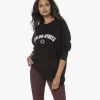 Deblon Sports Gigi Oversized Logo Sweatshirt - Zwart
