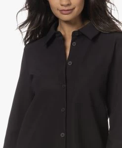 Japantky Ginto Travel Jersey Brushed Shacket - Diepzwart -Kleding Series Winkel 230809 50f8c4d1 a2e1 4e05 a882 7cde6b69da22