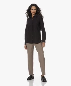 Japantky Ginto Travel Jersey Brushed Shacket - Diepzwart -Kleding Series Winkel 230809 63a1141a 06ef 431e 8ff6 a93d03ecbb1a