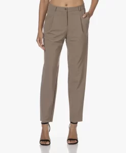 Japantky Shira Travel Jersey Peg Pantalon - Walnut