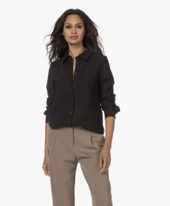 Japantky Ginto Travel Jersey Brushed Shacket - Diepzwart -Kleding Series Winkel 230809 b01ad5f4 8a85 44cf a491 0763ddb7fd56