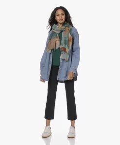 Lasalle Wol-Zijde Print Sjaal - Blauw -Kleding Series Winkel 230809 c9b260e9 ee52 424c 85d9 b2b98cd52d8c scaled