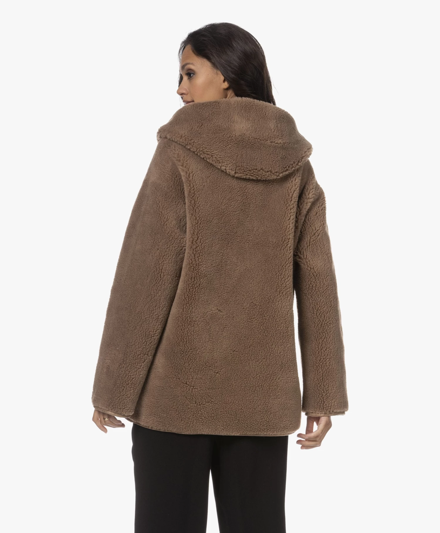 Repeat Reversible Faux Lammy Jas - Camel 4 Repeat Reversible Faux Lammy Jas - Camel - Afbeelding 4