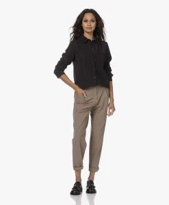 Japantky Ginto Travel Jersey Brushed Shacket - Diepzwart -Kleding Series Winkel 230809 fdd0f9a6 fb92 4e05 aaab be64462c6b7f