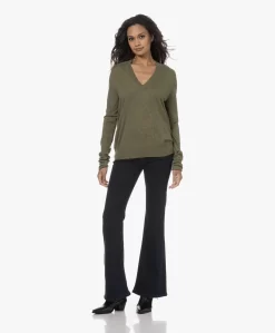 Zadig & Voltaire River Cashmere Trui - Dark Olive -Kleding Series Winkel 230810 09feb842 6469 47f1 9270 d5c3eb574160 scaled