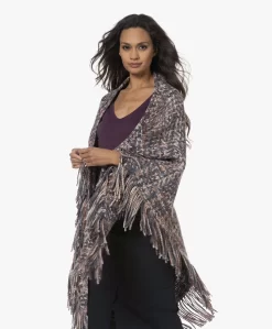 Manos Del Uruguay Merino Wolmix Poncho - Blauw/Grijs/Roze Mêlee -Kleding Series Winkel 230810 28f5a815 34d2 435e 88ab 0302d8ec8684 scaled