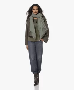 Lasalle Cashmere Pasmina Sjaal - Sage -Kleding Series Winkel 230810 81312aa3 89ba 48fd 87e5 7d59f248fec4 scaled