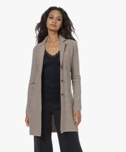 Belluna Seatle Lang Gebreid Blazervest - Beige Mêlee -Kleding Series Winkel 230810 81821e31 d607 46e9 9e03 87c5c91fa634 scaled