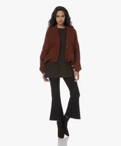 American Vintage Zolly Oversized Bouclé Vest - Rust Melange -Kleding Series Winkel 230810 e8250594 651a 4fc7 8076 cf58e45248f5 scaled