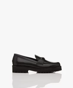 Zadig & Voltaire Joecassin Chunky Leren Loafers - Zwart