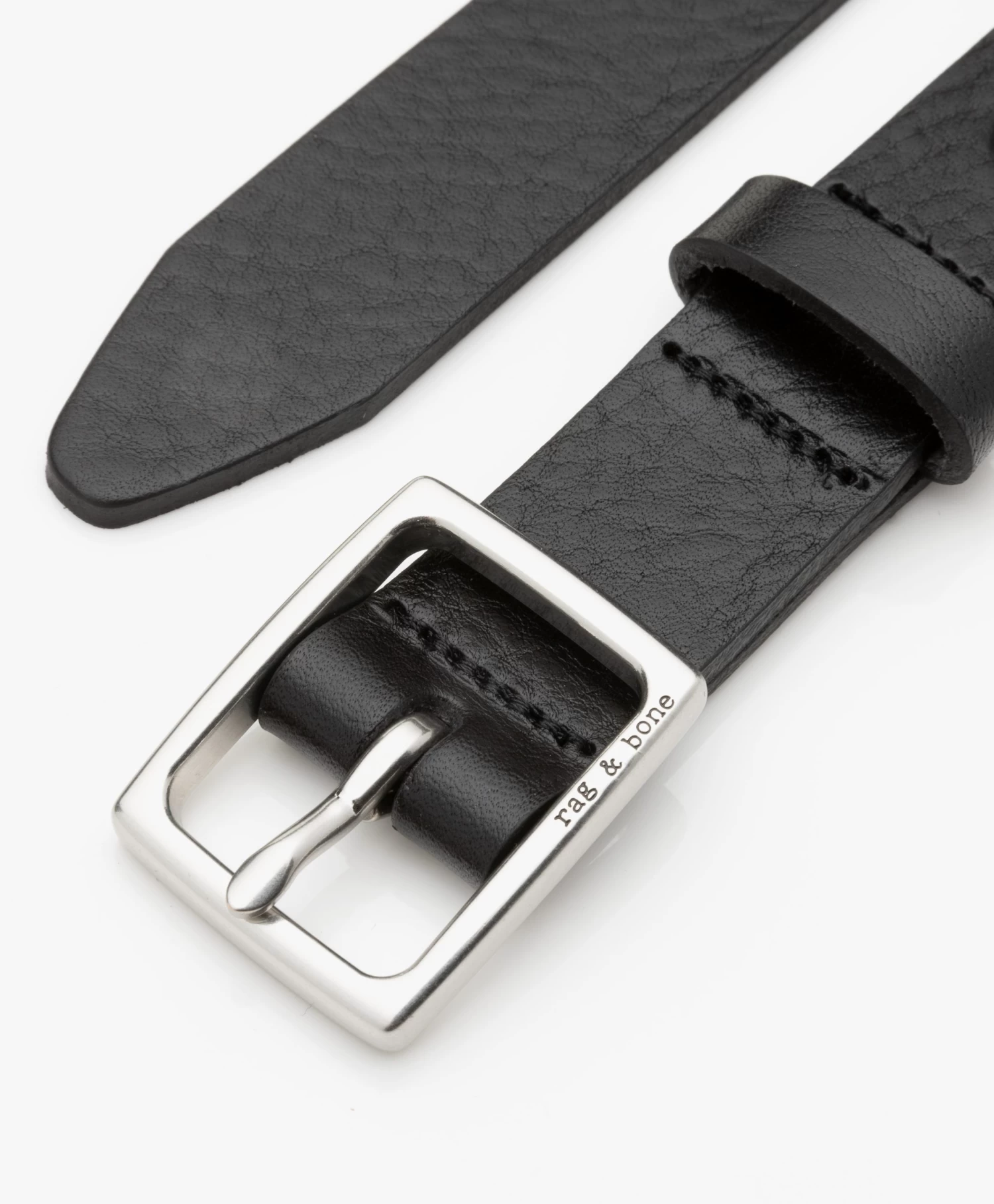 Rag & Bone Baby Boyfriend Leren Riem - Zwart 4 Rag & Bone Baby Boyfriend Leren Riem - Zwart - Afbeelding 4