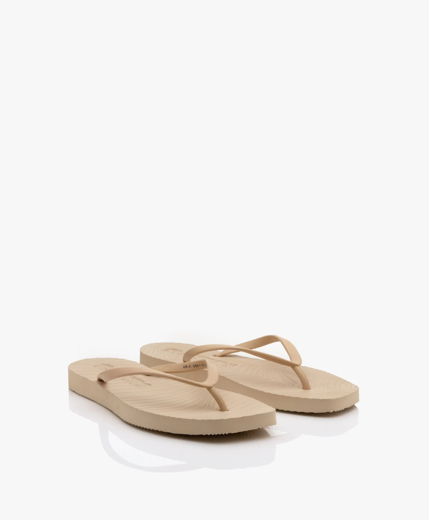 Sleepers Tapered Teenslippers Van Natuurlijk Rubber - Beige 2 Sleepers Tapered Teenslippers Van Natuurlijk Rubber - Beige - Afbeelding 2