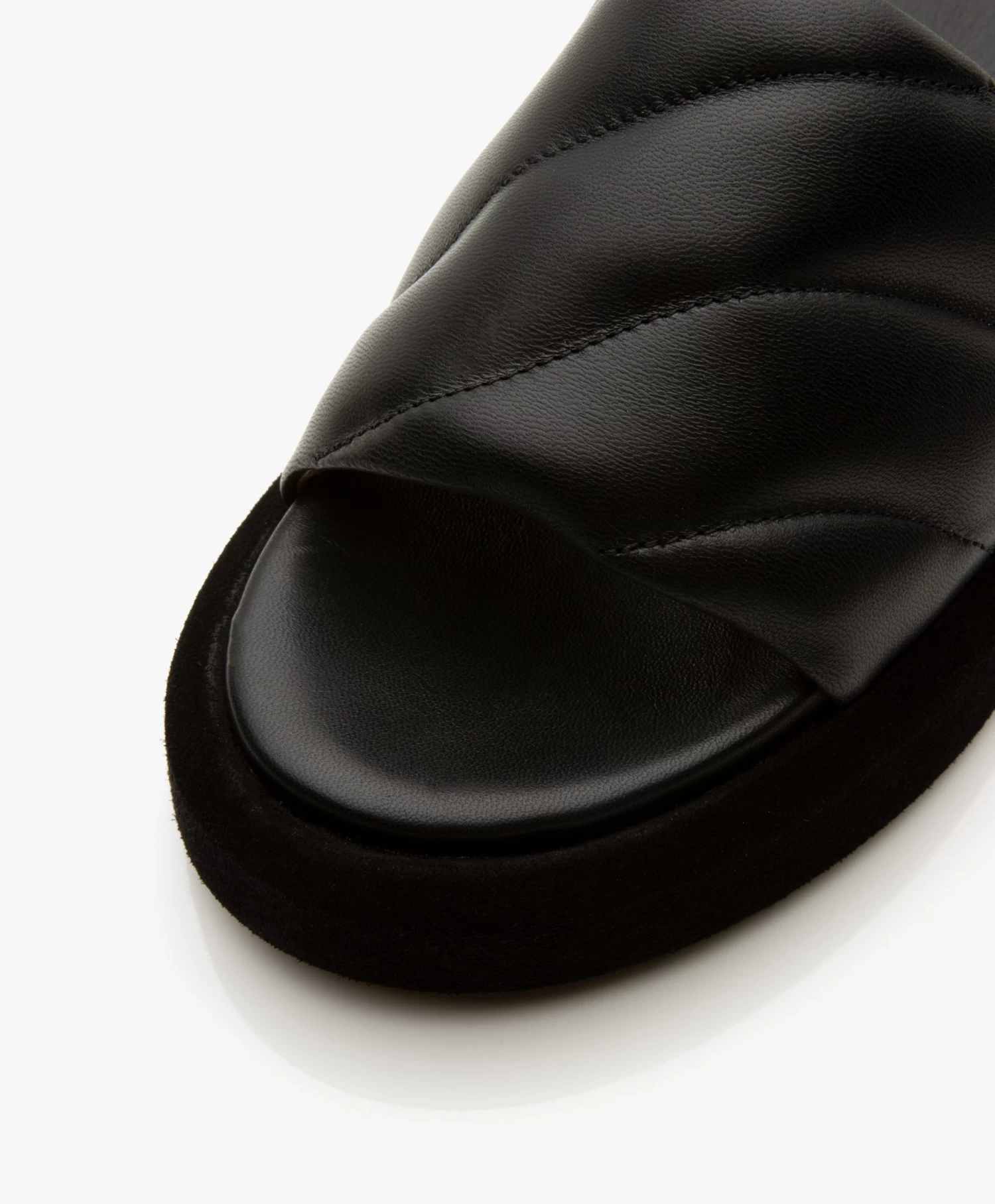 Atp Atelier Bergamo Nappa Leren Sandalen Met Plateauzool - Zwart 3 Atp Atelier Bergamo Nappa Leren Sandalen Met Plateauzool - Zwart - Afbeelding 3