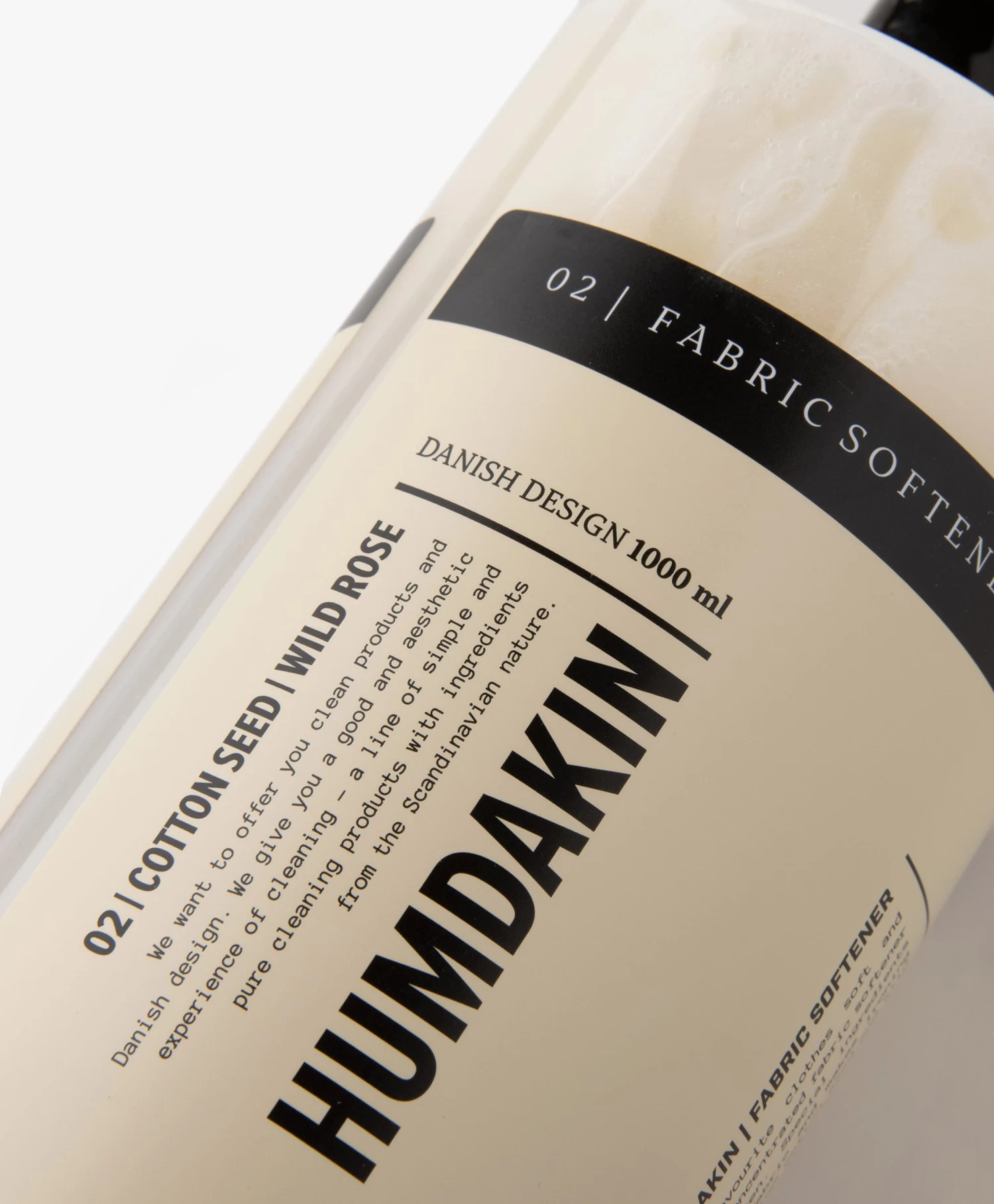 Humdakin 1000Ml Wasverzachter - Katoenzaad & Wilde Roos 2 Humdakin 1000Ml Wasverzachter - Katoenzaad & Wilde Roos - Afbeelding 2