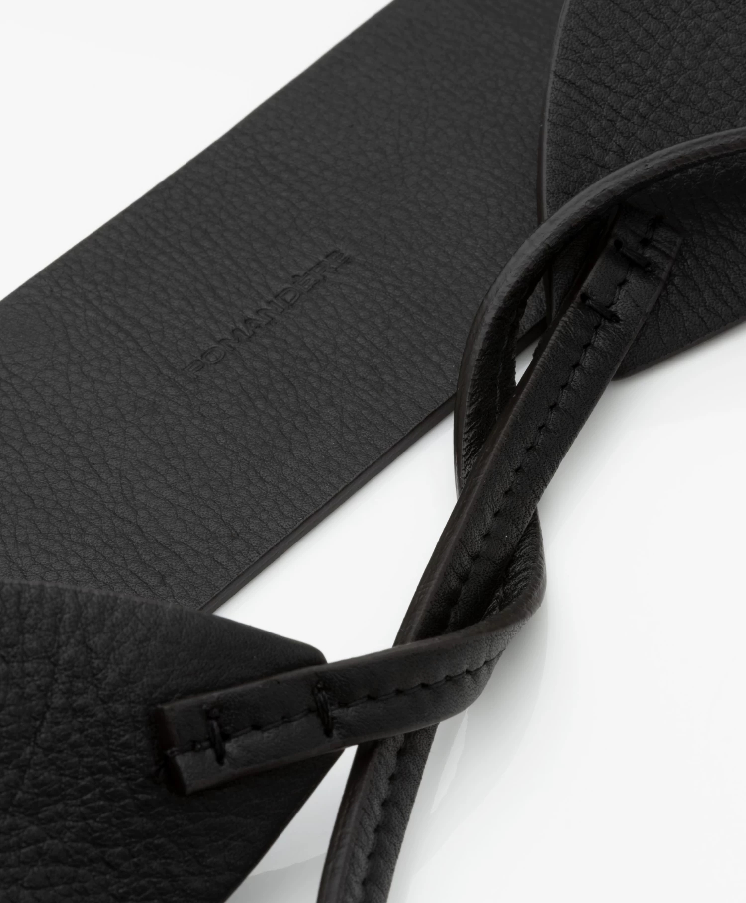 Pomandère Leren Wikkel Tailleriem - Zwart 5 Pomandère Leren Wikkel Tailleriem - Zwart - Afbeelding 5