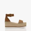 See By Chloé Glyn Kalfsleren Plateau Espadrilles - Tan