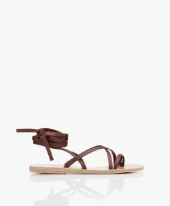 Ancient Greek Sandals Morfi Leren Sandalen - Chestnut