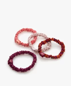 Slip™ 4-Pack Skinnies Zijden Scrunchies - Moonflower Nights