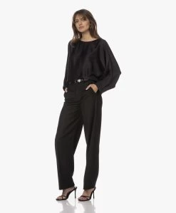 Drykorn Nialini Viscosemix Blouse Met Vleermuismouwen - Zwart -Kleding Series Winkel 34d9fa5a 6aa4 46b6 abf4 f245df2ad40e 98