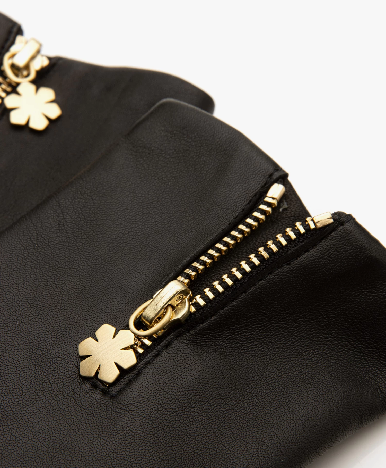 Rhanders Arabella Lamsleren Handschoenen - Zwart 2 Rhanders Arabella Lamsleren Handschoenen - Zwart - Afbeelding 2