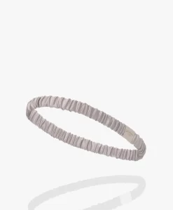 By Dariia Day Mulberry Zijden Haarband - Zilvergrijs
