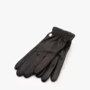 Rhanders Cecilia Lamsleren Handschoenen Met Rib Details - Zwart