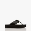 Filippa K Lamsleren Flatform Flip Flop Slippers - Zwart