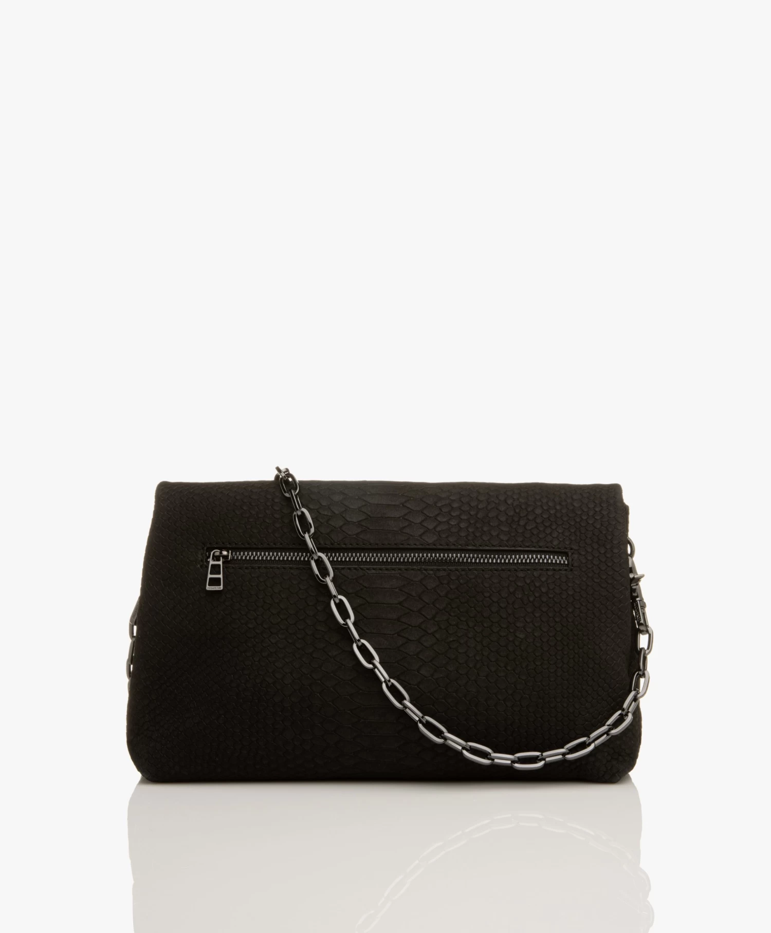 Zadig & Voltaire Rocky Soft Savage Leren Schoudertas - Zwart 8 Zadig & Voltaire Rocky Soft Savage Leren Schoudertas - Zwart - Afbeelding 8