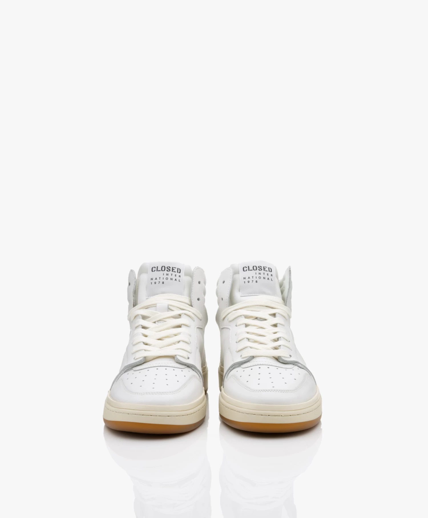 Closed Leren High-Top Sneakers - Wit 12 Closed Leren High-Top Sneakers - Wit - Afbeelding 12