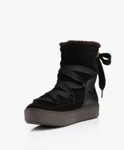 See By Chloé Charlee Suede Shearling Snowboots - Zwart/Bruin -Kleding Series Winkel 403291a7 cc0f 4d21 b73a 88de36d46baf scaled