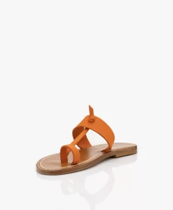 K. Jacques St. Tropez Ganges Leren Teensandalen - Mandarine -Kleding Series Winkel 46491fcd a67d 4230 877f ca03366fdba4 256 scaled
