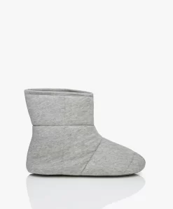 Skin Enkelhoge Gewatteerde Pantoffels - Grijs Mêlee